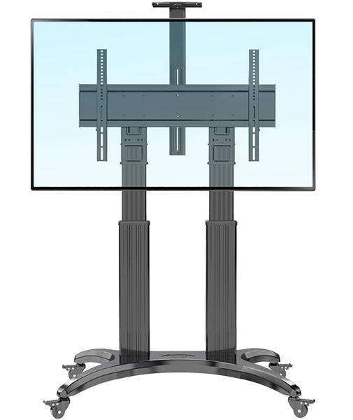 Aluminum Alloy NB AVF1800-70-1P TV Mobile Cart Free Lifting 65"-85" LED LCD Plasma TV Trolley Stand With AV Shelf Camera Holder