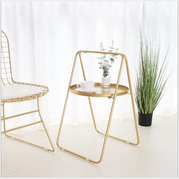 Bedroom bedside storage cabinet for living room, stylish A-shaped portable tea table with modern minimalist design and removable sofa reception feature