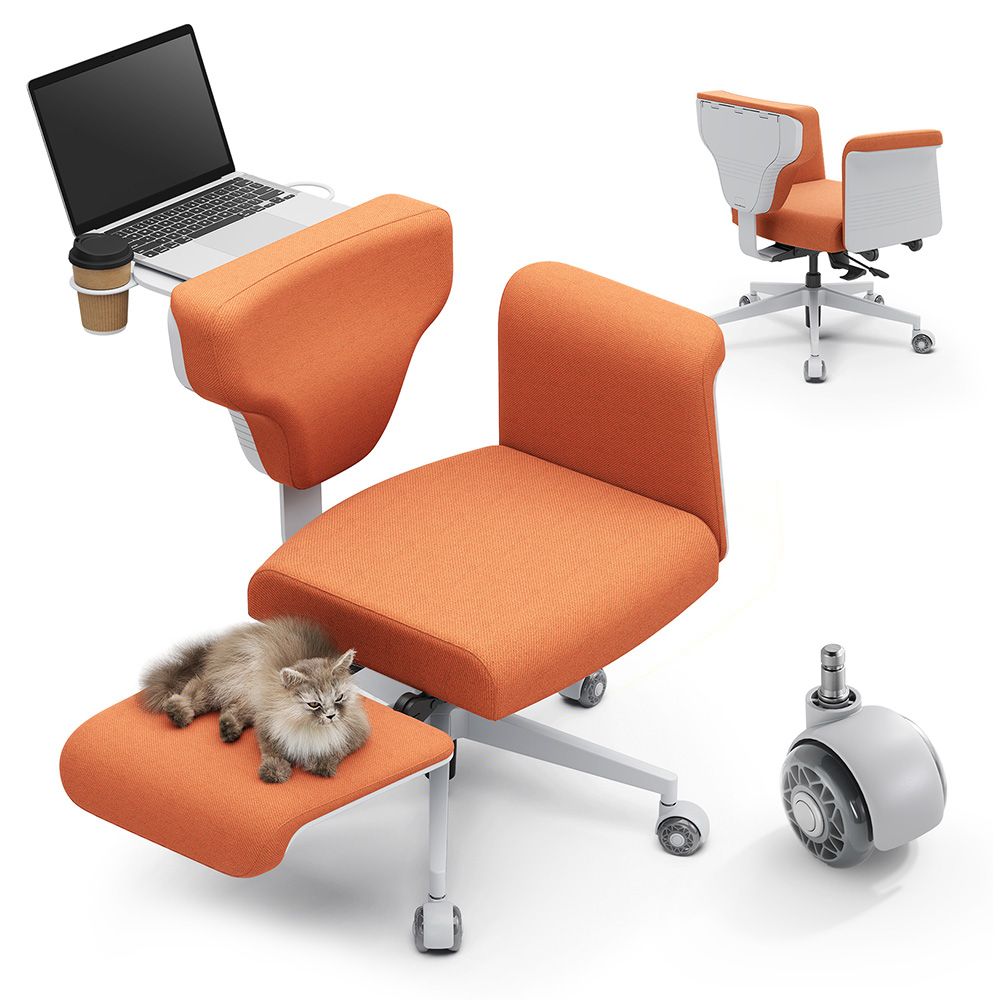Chaise multi-postures NEWTRAL Freedom-X-FF avec accoudoirs Orange