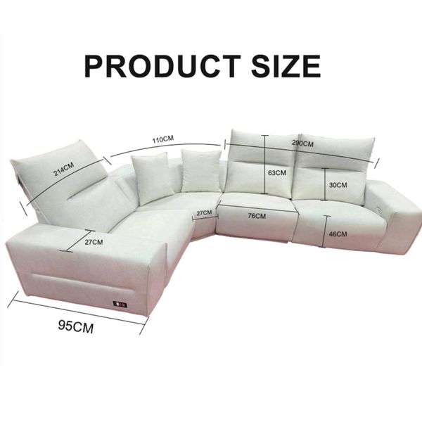 Corner sofa for 5, ideal for living and reception spaces  
Irregular sofa seating five, perfect for lounges and reception areas  
Five-person corner sofa, great for living and reception rooms  
Living room sofa with irregular shape, accommodates five  
Reception area sofa, corner style, seats five comfortably