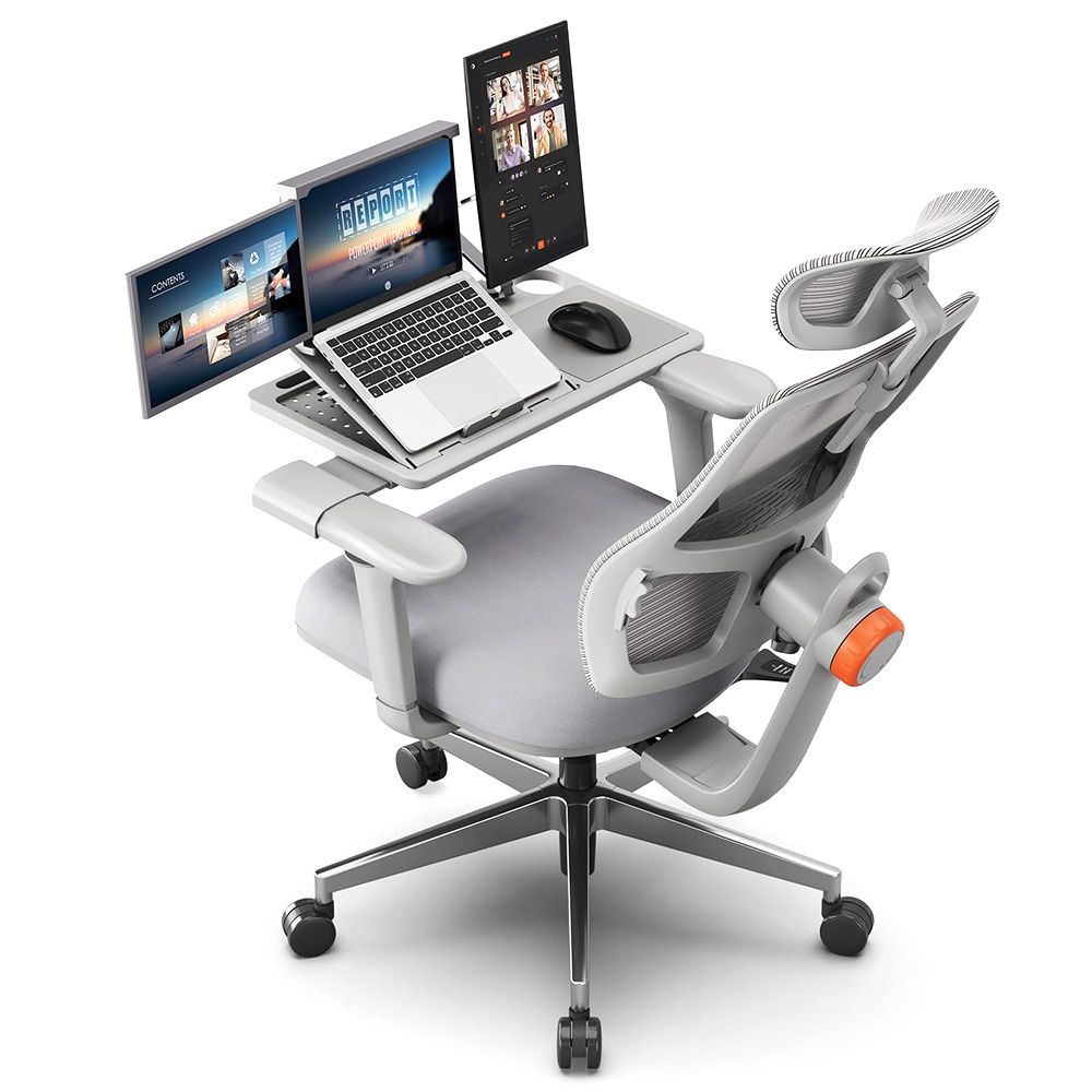 Chaise de bureau ergonomique NEWTRAL MAGICH003 avec plateau gris