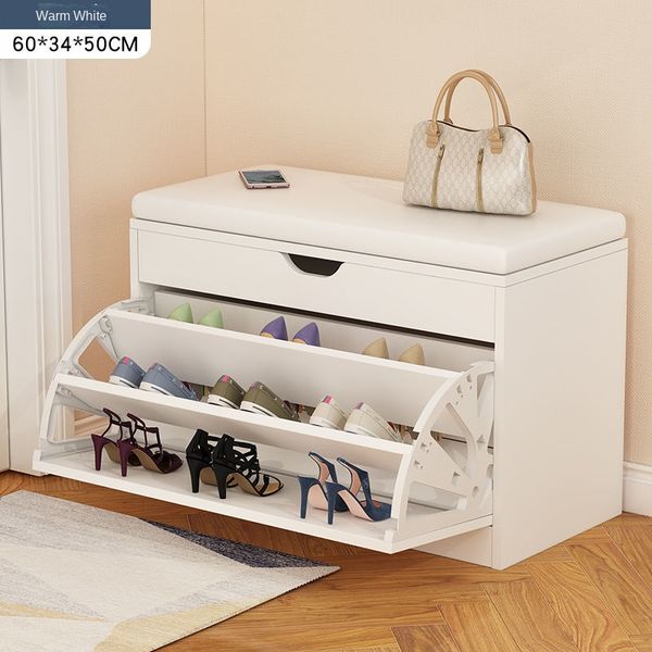 Furniture shoe rack storage cabinets entrance shoe changing stool home cabinet entrance bench storage rack home furniture L
