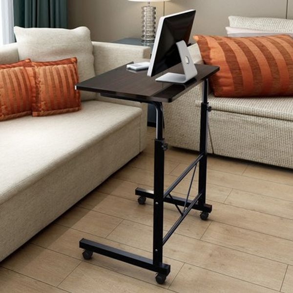 New minimalist home office desk with adjustable height for laptops, compact 60x40cm size ideal for bedrooms or small spaces