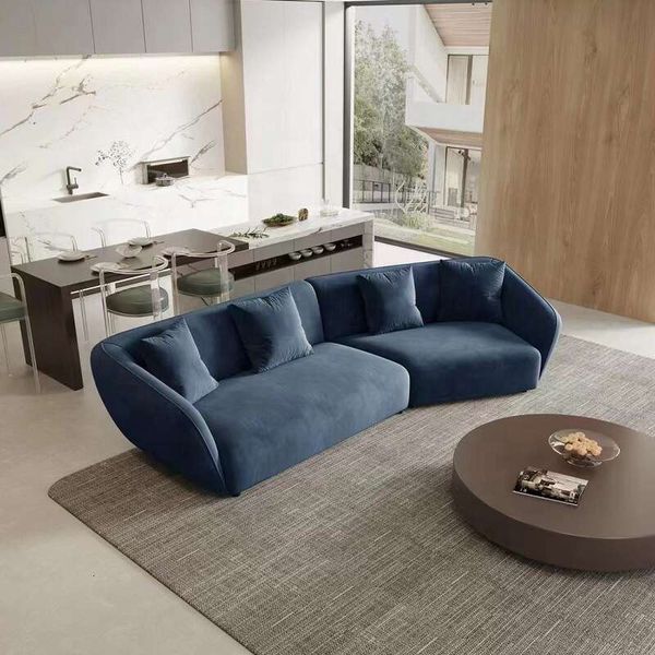 Nordic modular sectional couch with modern veet fabric and special-shaped technology cloth for contemporary living room furniture sets