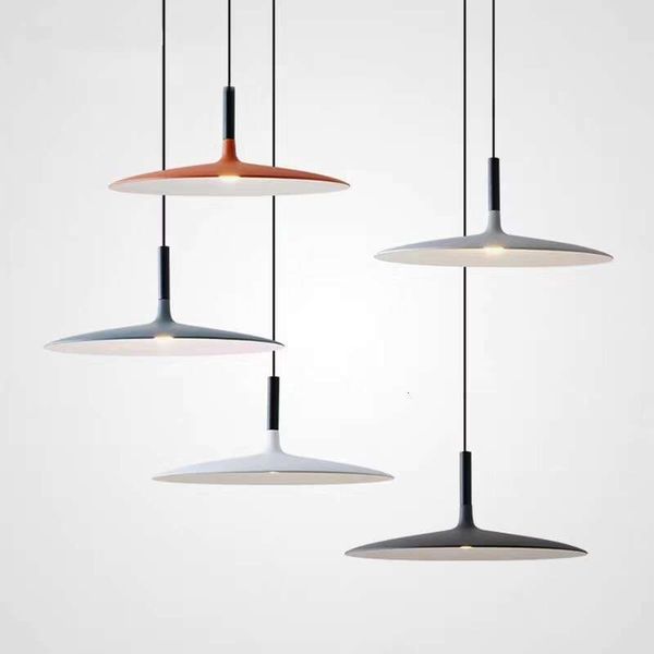 Nordic-style aluminum pendant LED lamps for indoor spaces like bedrooms, living rooms, and dining areas