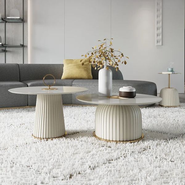 Nordic-style coffee table for living rooms, creative side table with modern metal design, perfect for lounge or sofa decoration