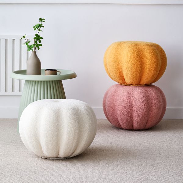 Step Stool Pumpkin Stool Home Simple Shoes Changing Living Room Bedroom Dressing Stool Low Stool Creative Pedal Free Shipping