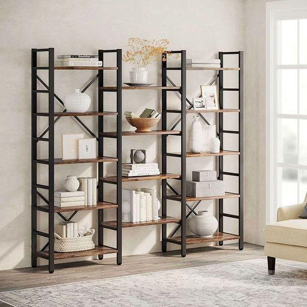 The manufacturer offers iron storage racks, ceiling-to-floor living room units, multi-tiered wall shelves, and versatile support racks