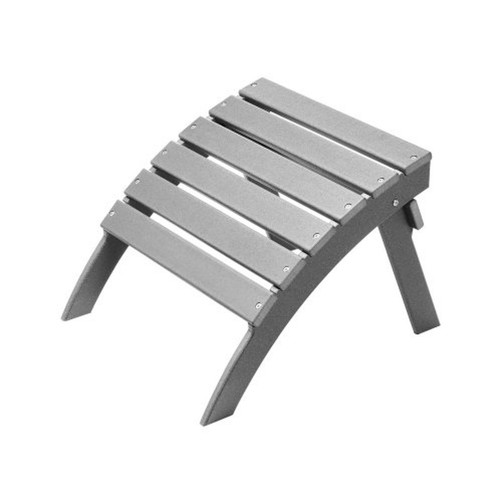 VEVOR Adirondack Ottoman, 15.7L x 18.9W x 13H Inch HDPE Plastic Folding Adirondack Ottoman, Weather-Resistant Foot Rest for Adirondack Chair, Widely U