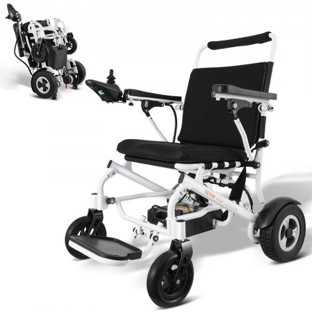 VEVOR Electric Wheelchair for Adults Seniors, 300 lbs Weight Capacity, 20 in Width Lightweight Foldable Motorized Power Wheelchairs, Long Range All Te