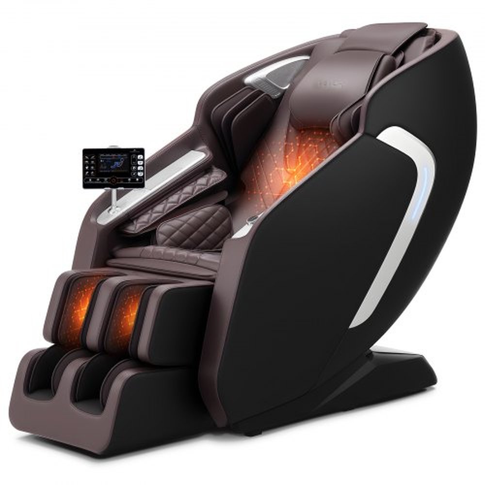 VEVOR Massage Chair,  4D Full Body Zero Gravity Recliner with SL Track, Yoga Stretch, AI Voice Control, Heat, Foot Roller, Retractable Pedal, 36 Airba