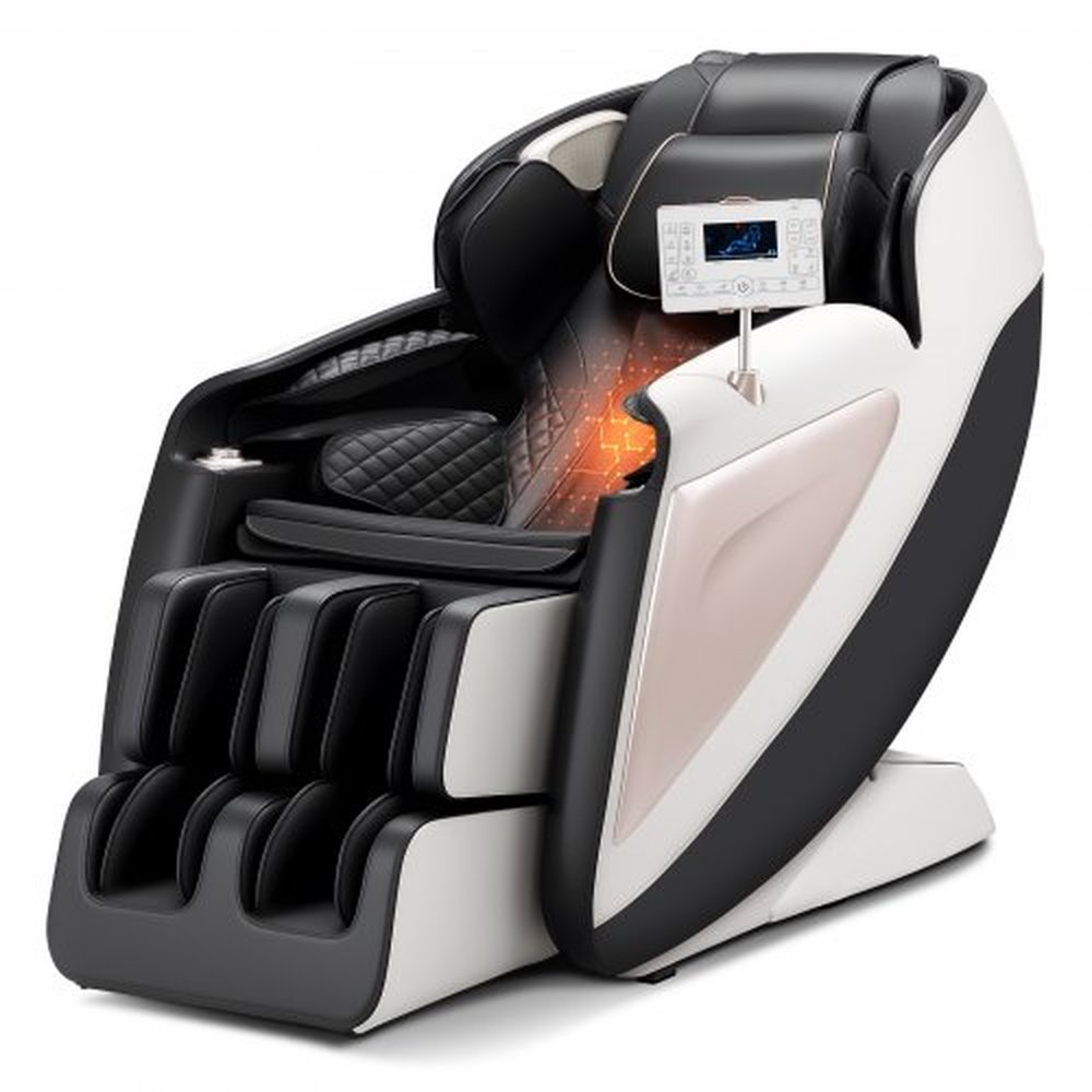 VEVOR Full Body Massage Chair, 3D Zero Gravity Recliner with SL Track, 18 Auto Modes, Heat, Foot Rollers, Armrest Control, LCD Display, 36 Airbags, Re