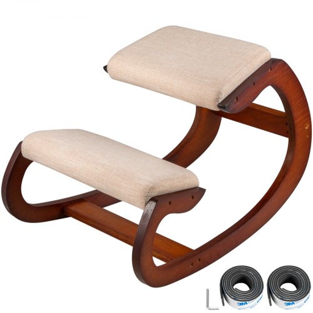 VEVOR Ergonomic Kneeling Chair 99.8 kg Load Capacity Kneeling Posture Desk Chair Stool with Hip Cushion Kneeling Ergonomic Stool for Home Office Good