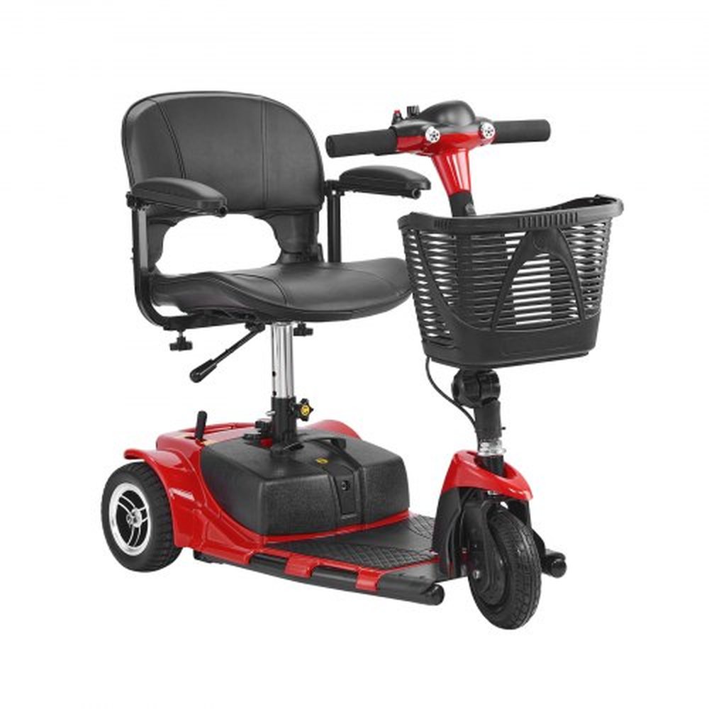 VEVOR 3 Wheel Folding Mobility Scooter for Adults & Seniors, Heavy-Duty Electric Powered Mobility Scooter & 12 Mile Long Range, All Terrain Travel Whe