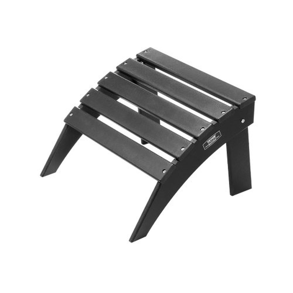 VEVOR Adirondack Ottoman, 18.7L x 19.7W x 13H Inch HDPE Plastic Folding Adirondack Ottoman, Weather-Resistant Foot Rest for Adirondack Chair, Widely U