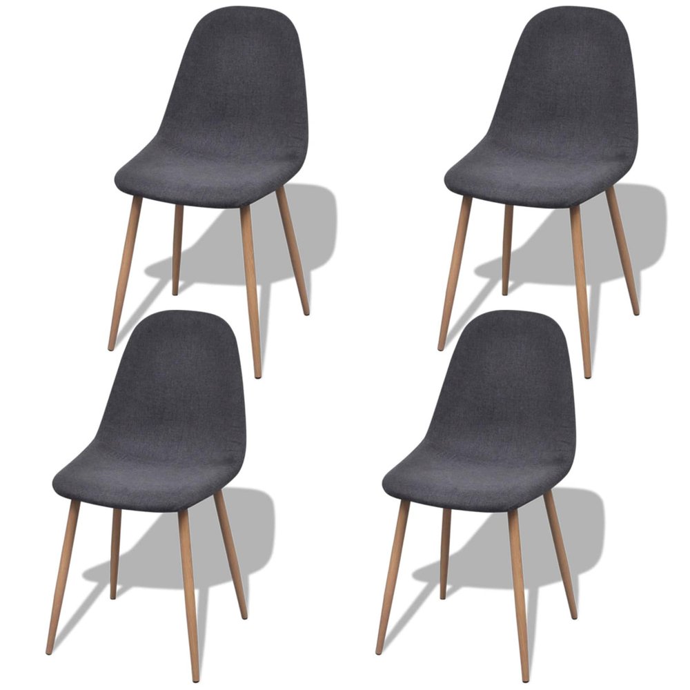 vidaXL Chair Grey Fabric